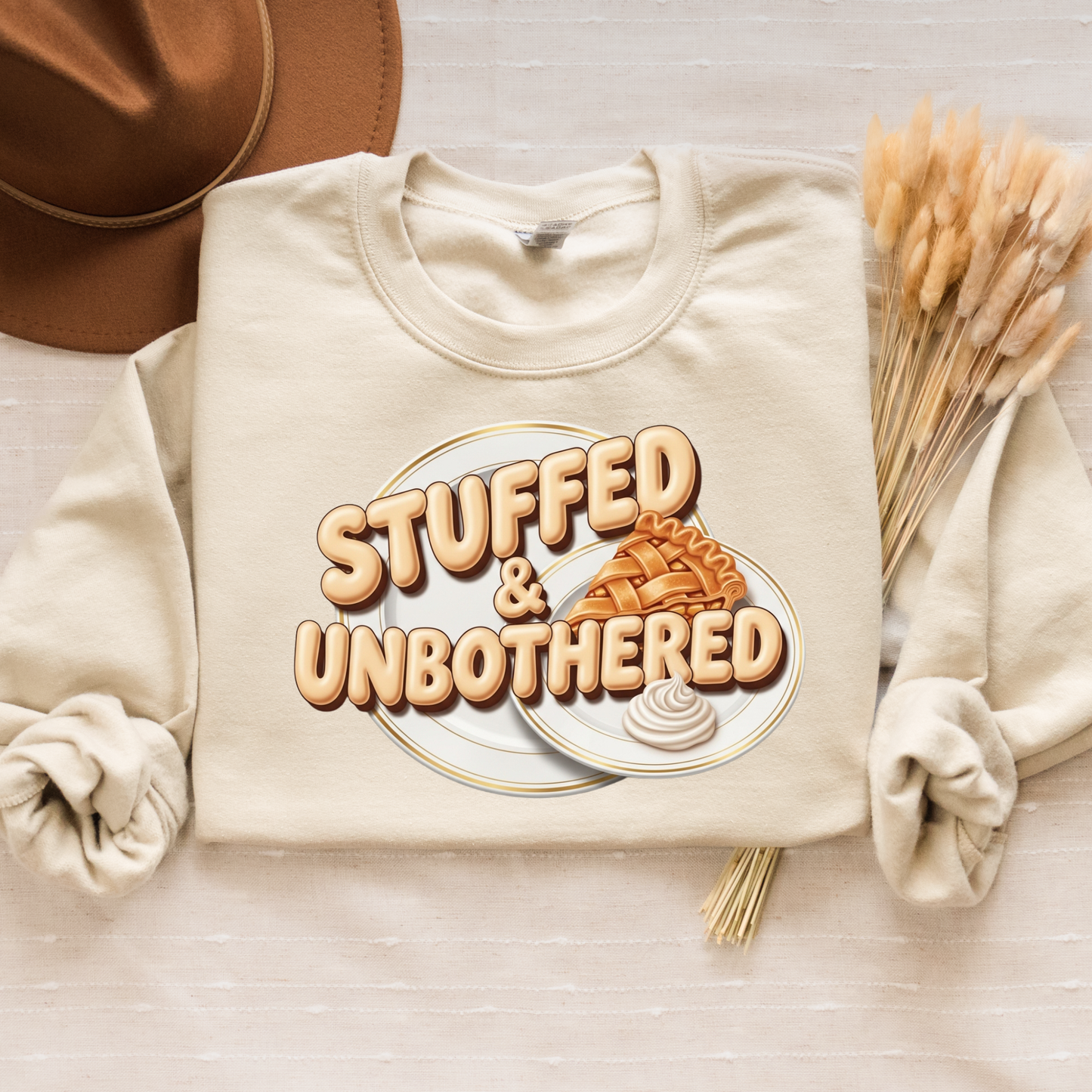 Stuffed & Unbothered Thanksgiving Tee/ Sweatshirt